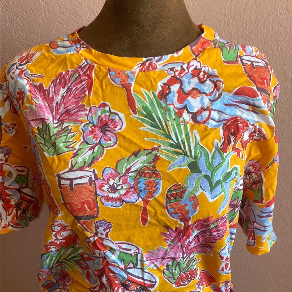 ZARA Vibrant Floral Print Dress - Picture 2 of 9